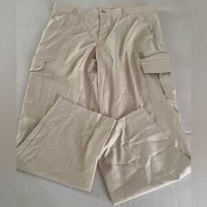 Men's Tan Cargo Pants INC International Concepts Straight Cargo 34 Waist NWT